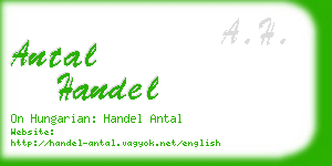 antal handel business card